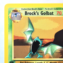 Brock's Golbat 39/132 Pokemon TCG 1st Edition Gym Heroes NM Vintage 2000 Card - Image 3