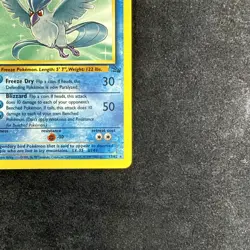 Articuno Fossil Set Pokemon Card Non Holo 17/62 Rare Near Mint - Image 5