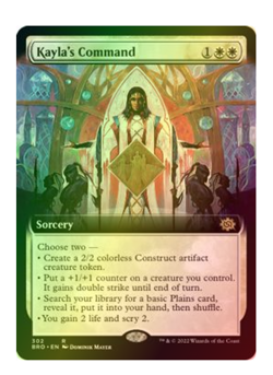 Kayla's Command (Extended Art) Foil The Brothers' War MTG - Image 1