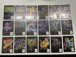 POKEMON CARDS ( BLACK FOIL CARDS ) Fan Art EX, V, VMAX, GX, DX ~YOU PICK~ - Image 3