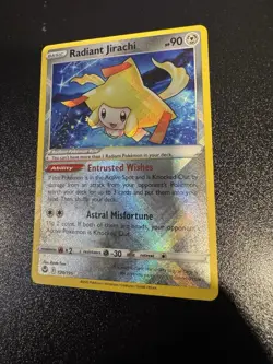 Radiant Jirachi - 120/195 Ultra Rare Silver Tempest NM Pokemon TCG - Image 1