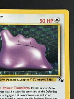 Pokemon TCG Ditto 3/62 Fossil Holo LP - Image 5