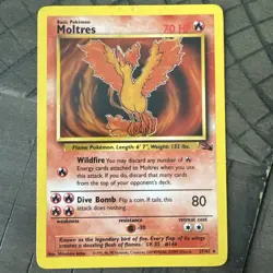 Pokemon TCG - Moltres 27/62 Non-Holo Unlimited Rare - WOTC Fossil Set - Image 1
