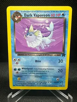 Pokemon Team Rocket Dark Vaporeon Non-Holo Uncommon 45/82 LP/NM - Image 1