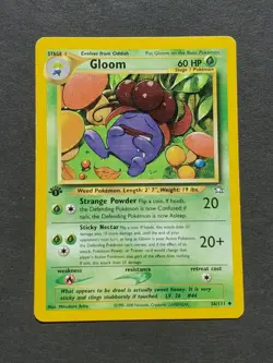 Pokemon 1ST EDITION GLOOM 36/111 - NEO GENESIS SET - (EX-) - Image 1