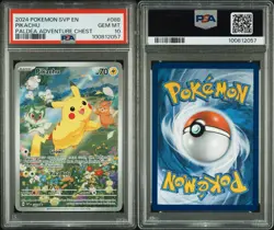 2024 Pokemon Pikachu SVP #088 Paldea Adventure Chest PSA 10 True GEM MINT - Image 3