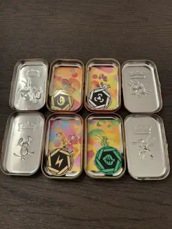 *EMPTY* Pokemon 151 Mini Tin Lot Of 4 - Including Art Cards & Coins NO PACKS - Image 2