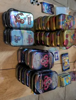 Pokemon Trading Card Game Mini Tin Lot of 40 *EMPTY* - Image 1
