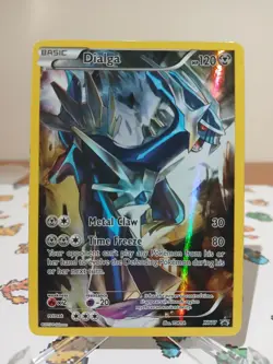 Pokemon Dialga XY77 Black Star Promo Rare Holo Card 2015 Full Art LP/Excellent - Image 1