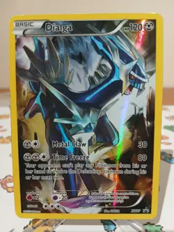 Pokemon Dialga XY77 Black Star Promo Rare Holo Card 2015 Full Art LP/Excellent - Image 2