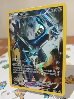 Pokemon Dialga XY77 Black Star Promo Rare Holo Card 2015 Full Art LP/Excellent - Image 3