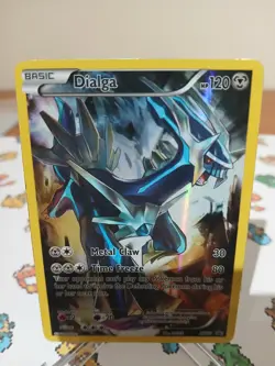 Pokemon Dialga XY77 Black Star Promo Rare Holo Card 2015 Full Art LP/Excellent - Image 4