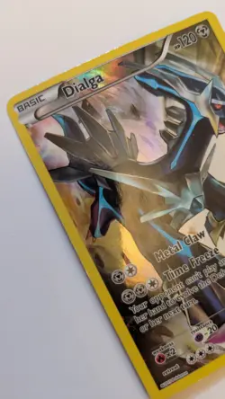 Pokemon Dialga XY77 Black Star Promo Rare Holo Card 2015 Full Art - Image 3