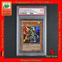 PSA 9 1ST ED - CHAOSRIDER GUSTAPH - YU-GI-OH! IOC-018 INVASION OF CHAOS /N79 - Image 1
