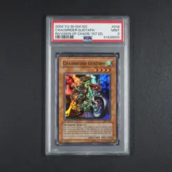 PSA 9 1ST ED - CHAOSRIDER GUSTAPH - YU-GI-OH! IOC-018 INVASION OF CHAOS /N79 - Image 2