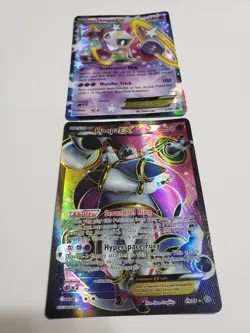 Hoopa EX Full Art 89/98 - XY Ancient Origins Ultra Rare Holo Pokemon Card LP - Image 1