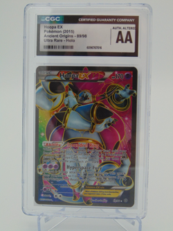 Pokemon Card TCG Hoopa EX Full Art 89/98 XY - Ancient Origins Holo Graded CGC AA - Image 1