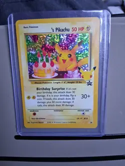 Pokemon TCG Birthday Pikachu #25 Holo Card Mint Condition - Image 1