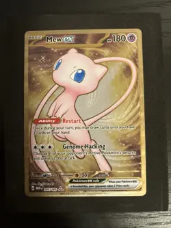 Pokemon TCG Mew EX Metal Gold NM 205/165 Scarlet & Violet 151 Promo Card - Image 1