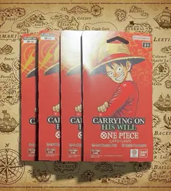 One Piece Carrying On His Will OP13 Sleeved Booster Packs (x4) - Image 1