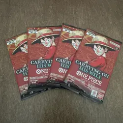 OP13 Carrying On His Will x4 Booster Packs - English - One Piece Card Game - Image 1