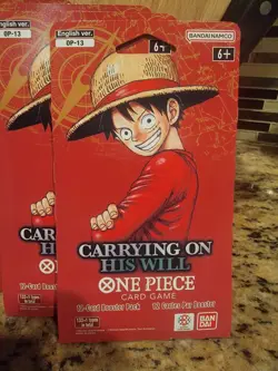 NEW Sealed One Piece TCG Carrying on His Will Sleeved Booster Packs x4 - Image 2