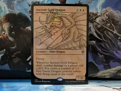 Ancient Gold Dragon (Showcase) Commander Legends: Battle for Baldur's Gate Foil - Image 1