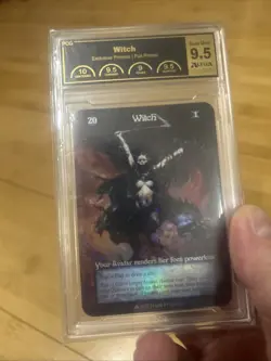 Witch (foil) Promo Alpha Investments PCG 9.5 Mint Sorcery: Contested Realm Rare! - Image 1