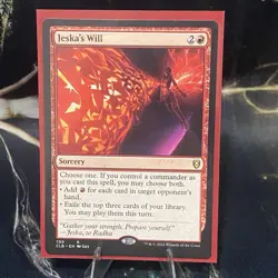 Magic the Gathering - Jeska's Will LP MTG Commander: Murders at Karlov Near Mint - Image 1