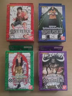 One Piece TCG - 1st Edition - Super Pre-Release Starter Deck set - ST01-ST04 - Image 1