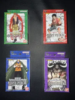 One Piece TCG - 1st Edition - Super Pre-Release Starter Deck set - ST01-ST04 - Image 1