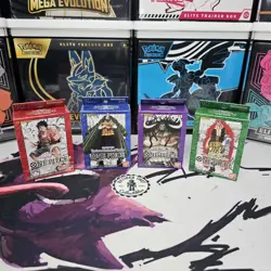 One Piece TCG - 1st Edition-Super Pre-Release Starter Deck set-ST01-ST04 Sealed - Image 1