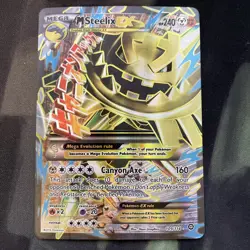 M Steelix EX Full Art 109/114 XY Steam Siege Ultra Rare Mega Card Pokemon - Image 1
