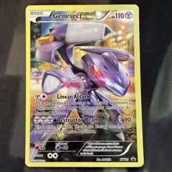 Genesect XY119 XY Holo Pokemon Card Full Art Steel Type Basic Legendary - Image 1