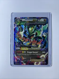 Pokemon M Rayquaza EX Full Art Ultra Rare Holo Roaring Skies 61/108 TCG Card - Image 1