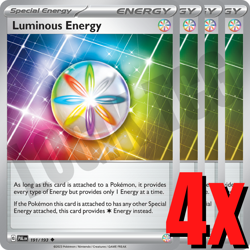 4x Luminous Energy 191/193 x4 - Paldea Evolved - Pokemon TCG - Playset - Image 1