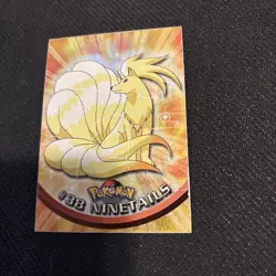 1999 Topps Pokemon Tv Animation Ninetales #38 Holo - Image 3