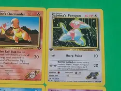 Pokemon Vintage 1st Edition GYM Challenge Cards Lot Of 4 Blaine's Charmander NM+ - Image 3