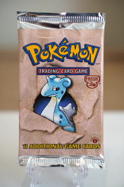 Pokemon TCG 1999 1st Edition Fossil Booster Pack Lapras Art WOTC Sealed Vintage - Image 1