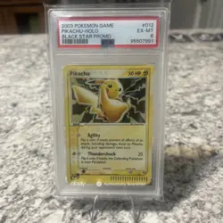Pokemon TCG Pikachu 2003 Nintendo Black Star Promo #12 Holo Psa 6 - Image 2