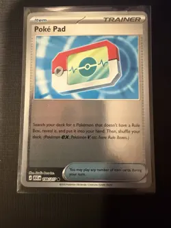Pokemon TCG Poke Pad Trainer Item Card 198/217 English 2026 The Pokemon Company - Image 1