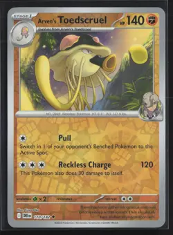 Pokemon TCG Destined Rivals - 110/182 Arven's Toedscruel - Reverse Holo NM - Image 1