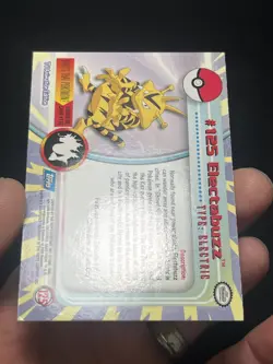 2000 Topps Pokemon TV Animation Edition Series 3 Non Holo #125 Electabuzz - Image 4