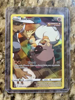 Pokemon TCG Rockruff SWSH12: Silver Tempest Trainer Gallery TG07/TG30 Holo Ultra - Image 1