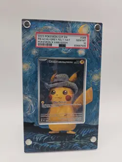 2023 Pokemon SVP EN Pikachu/Grey Felt Hat Pokemon X Van Gogh 085 PSA GEM MINT 10 - Image 1