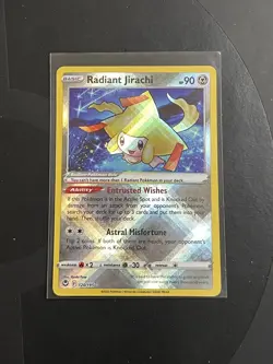 Radiant Jirachi 120/195 Holo Ultra Rare Silver Tempest Pokemon TCG NM - Image 1