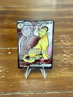Pokemon TCG Team Rockets Persian EX Full Art 219/182 Destined Rivals Ultra Rare - Image 1