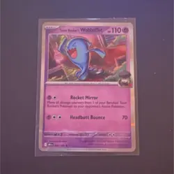 Pokemon Team Rocket's Wobbuffet 082/182 Sv10: Destined Rivals Rare Holo 110 HP - Image 1