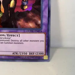 The Last Warrior from Another Planet DUOV-EN076 Ultra Rare 1st Ed LP Yugioh TCG - Image 4