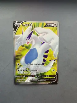 Pokemon TCG Silver Tempest Lugia V Full Art Ultra Rare Card 185/195 NM Condition - Image 1